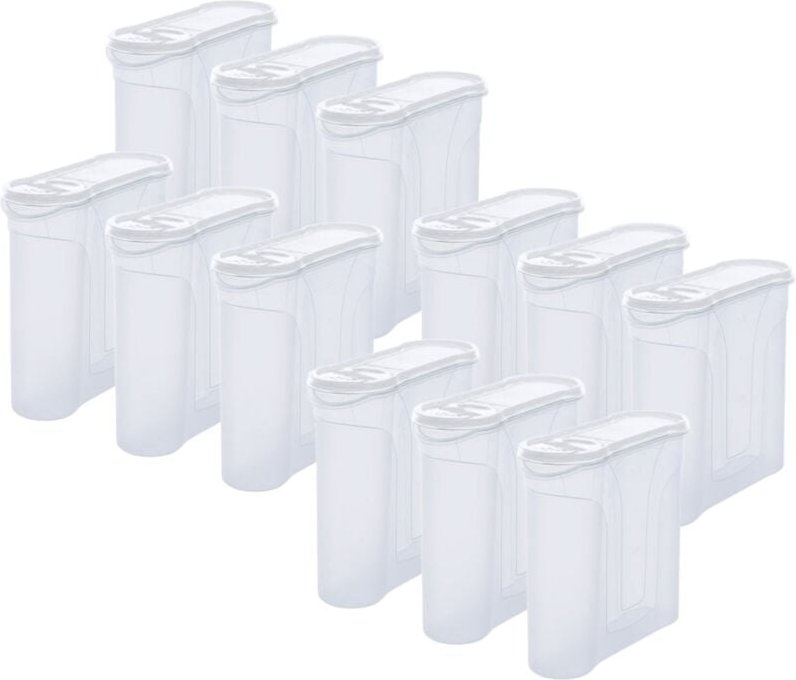 Novaliv - 12x Vorratsdose Dose mit Deckel