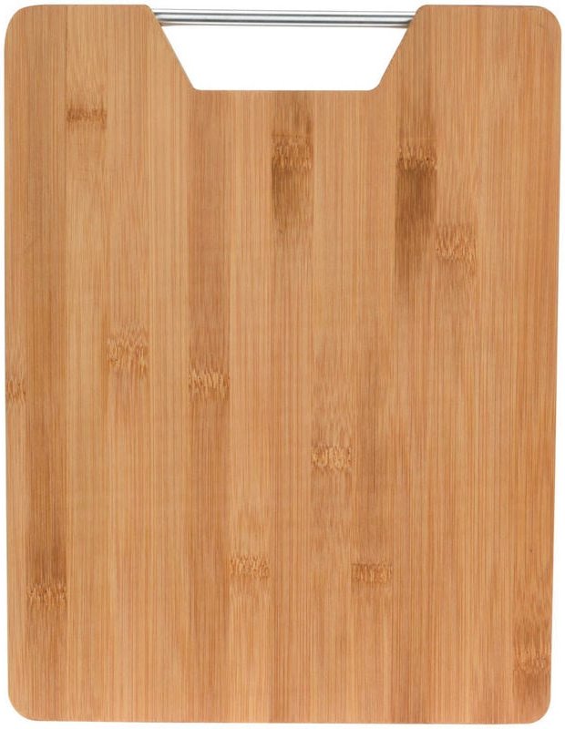 Excellent Houseware - Schneidebrett aus Bambus, mit Griff, 32 x 25 cm
