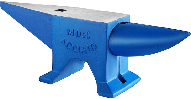 Pro Hornamboss, 88,2 Pfund, 40 kg Stahl, 600 mm Länge, tragbarer robuster Schmiedeamboss aus Gusseisen, stabiles Werkban...