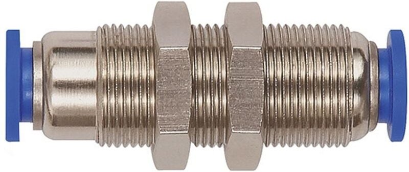 Gerade Schott-Steckverbindung »Blaue Serie« selbstabsper. M16x1,0 - Riegler