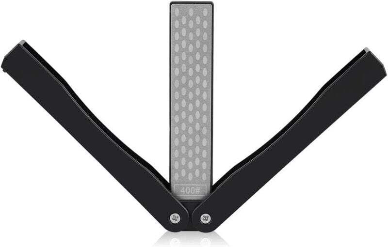 Messerschärfer, Messerschärfer, Messerschärfer Wetzstein 600/400 Körnung Schleifstein Wetzstein Doppelseitiger Klappstei...