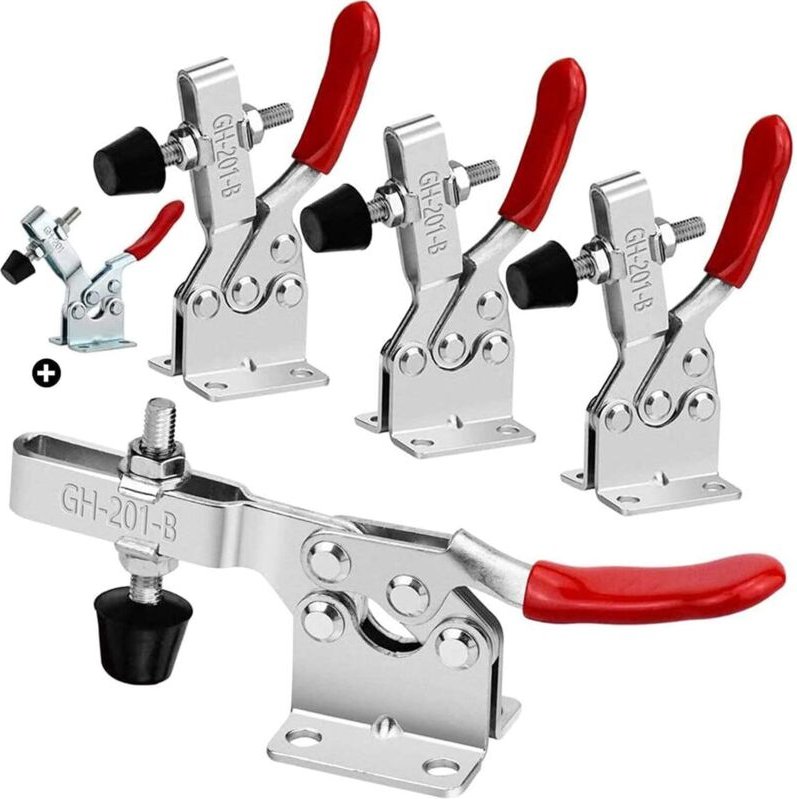 Thumbnail - x GH-201-B Schnellspanner, ca. 90 kg, robuste, rutschfeste Schnellspannklemme – mit GH-201 Spannschloss