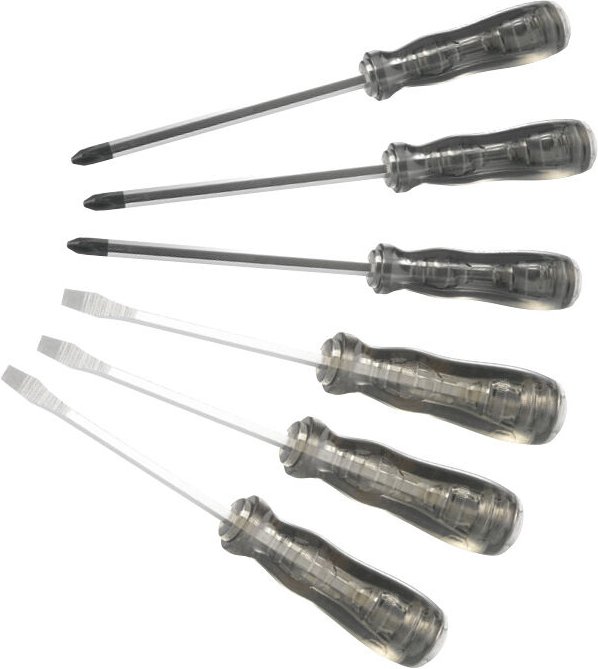 Sam Outillage - Satz 6 Schlagschraubendreher Acetat Schlitz und Pozidriv sam - TCETPHJ6