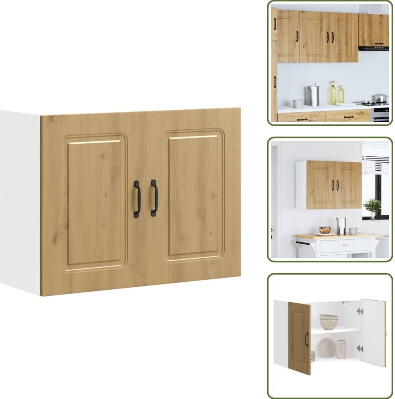 Küchen-Hängeschrank Kalmar Artisan-Eiche Holzwerkstoff - Küchen-Wandschrank - Küchen-Wandschränke - Wandschrank Küche - ...