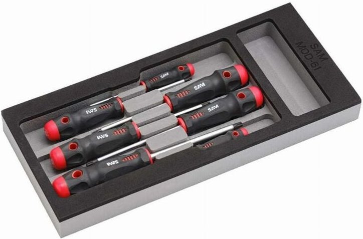 Schaumstoffmodul 1/3 von 7 sam Torx®-Schraubendrehern - TAXJ7MM