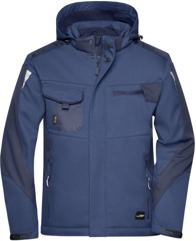 James & Nicholson Professionelle Softshelljacke mit Innenfutter JN824 Gr. XL navy/navy