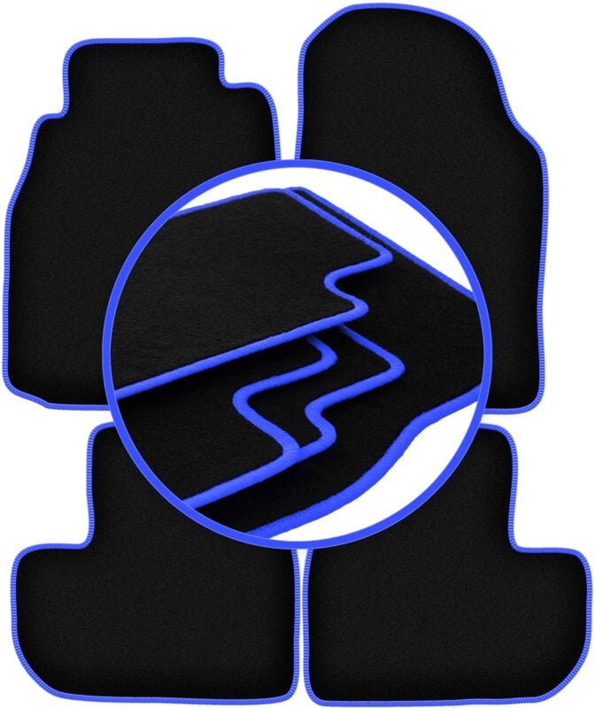 CARLUX-BLUE Autofußmatten für: Infiniti G35 CP Limousine, Coupé (2002-2006)
