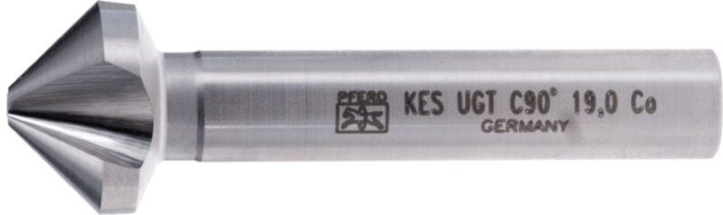 PFERD HSSE Co5 Kegel-und Entgratsenker 90° Ø 19 mm Schaft-Ø 10 mm DIN 335 C mit Ungleichteilung