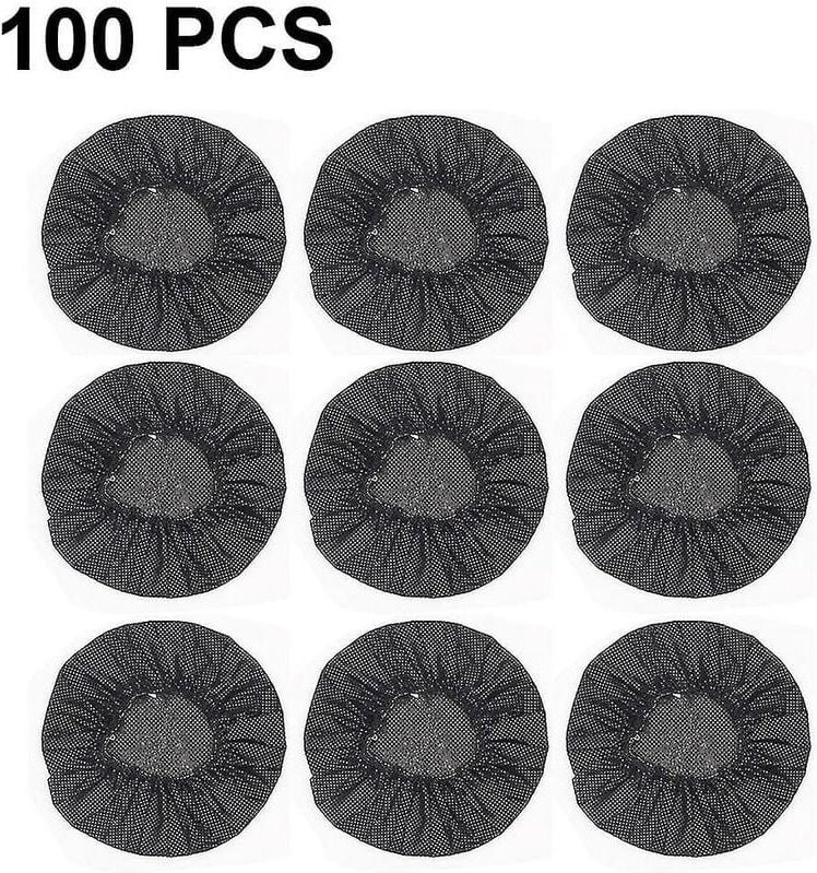 SNQ - 100 Stück dehnbare Kopfhörerabdeckungen, Einweg-Kopfhörerabdeckungen, Vlies-Kopfhörerabdeckungen, hygienische Ohrp...