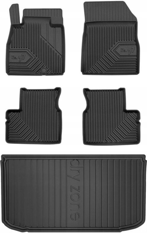 SET 77 Fußmatten und Fußmatten Nissan Micra K13 HB 2010-2016