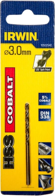 Metallbohrer HSS-Co 3,0x61x33mm - Irwin