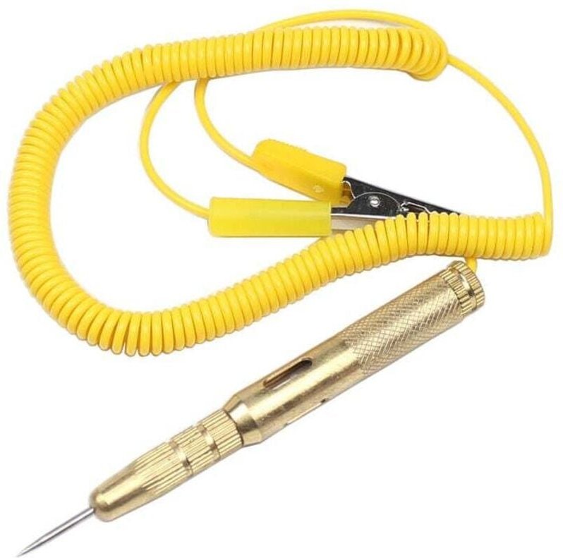 Ymyny - Ulisem Circuit Tester Pen, Kfz-Stromkreistester dc 6 v 12 v 24 v Glühbirnenspannungsteststift Gelb