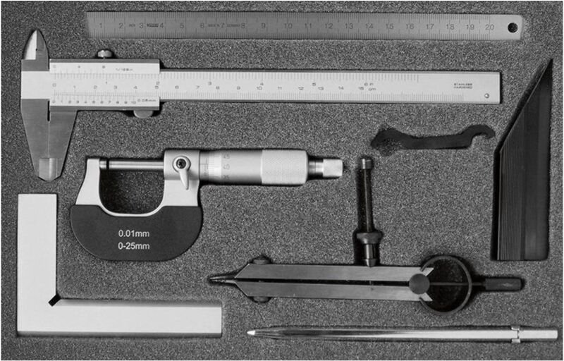 Thumbnail - Messzeug-Satz 7-teilig analog Fortis