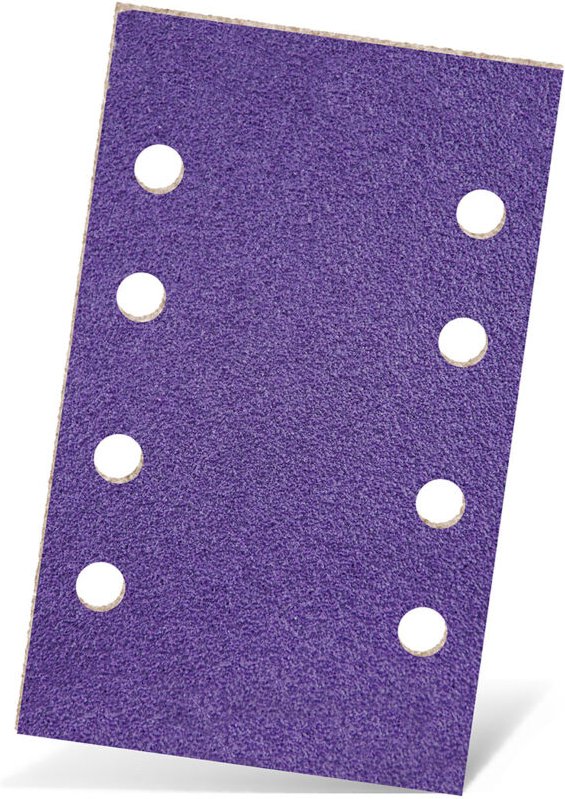 Titanium hd Klett-Schleifblätter, 133 x 80 mm, 8-Loch, f. Schwingschleifer, Keramik-Mix (50 Stk.) K2000 - Menzer