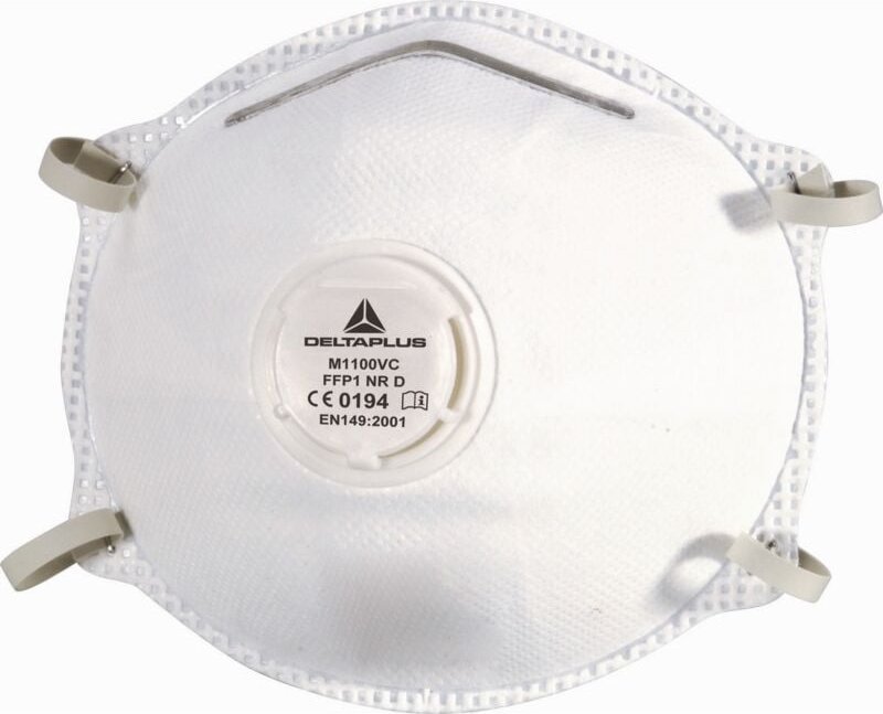 Thumbnail - Packung mit 10 Stück FFP1-Filtergesichtsmasken aus synthetischem Vliesstoff DELTA PLUS- M1100VC