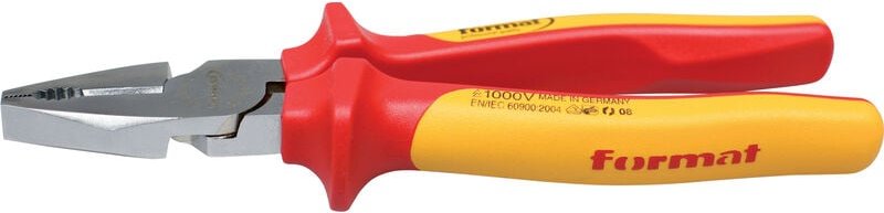FORMAT Kraft-Kombizange VDE 200mm 2K-Griff
