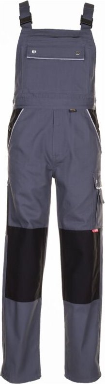 Latzhose Canvas 320 Gr. 24 grau/schwarz - Planam