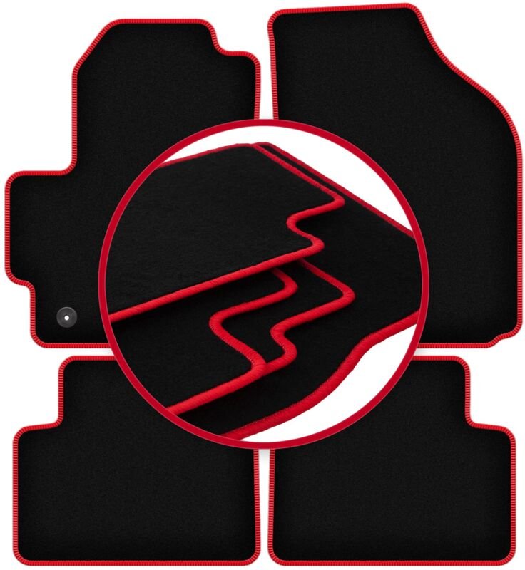 CARLUX-RED Autofußmatten für: Daewoo Matiz Fließheck (1997-2007)