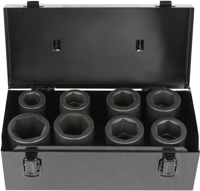 JBM54316 Satz mit 8 langen Steckschlüsseleinsätzen 1"