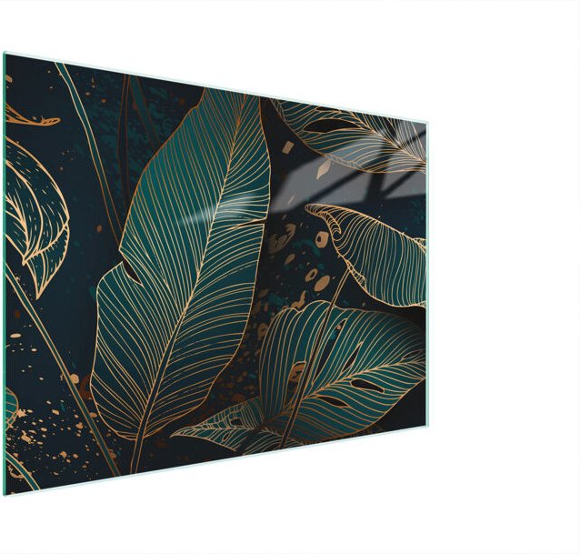 Glasschneidebrett 30x22 Blätter