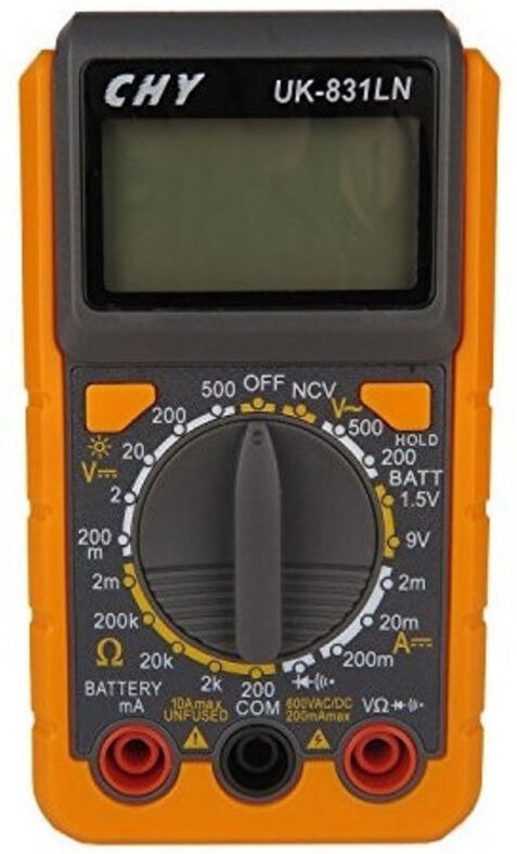 Trade Shop Traesio - Trade Shop - UK-831LN LCD-Digitalmultimeter-Tester mit Ampere-Detektorsonden -