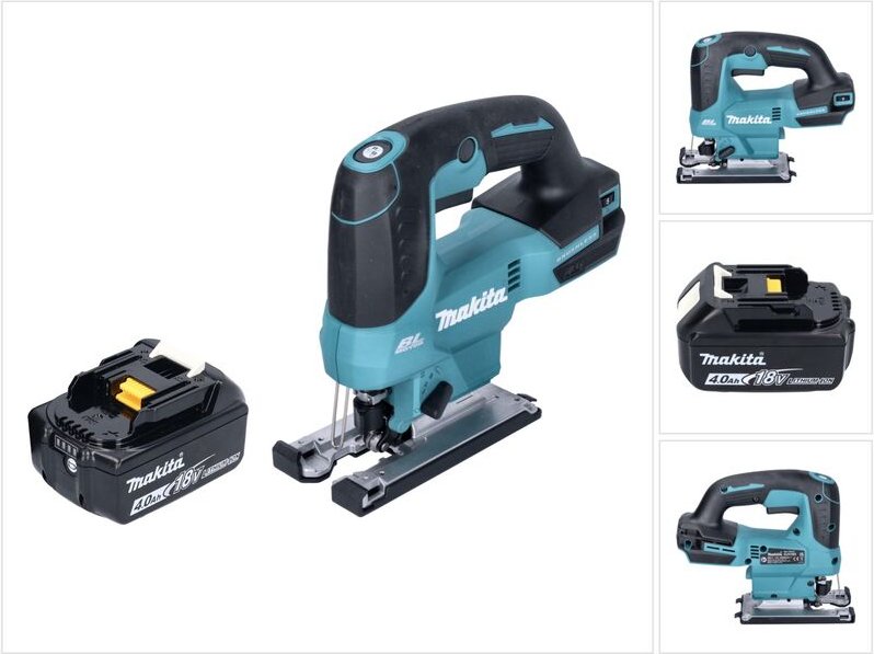 Djv 184 M1 Akku Pendelhub Stichsäge 18 v Brushless + 1x Akku 4,0 Ah - ohne Ladegerät - Makita
