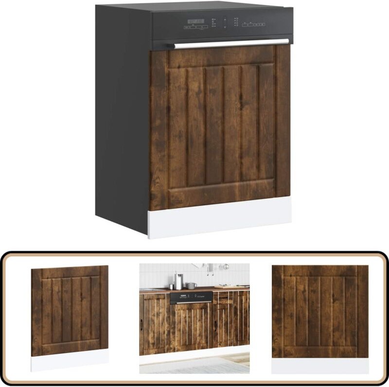Geschirrspülerblende Lucca Räuchereiche Holzwerkstoff - Vidaxl