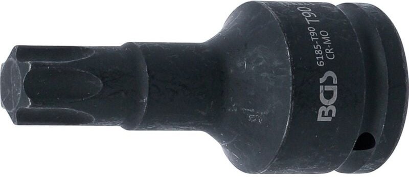 Kraft-Bit-Einsatz Länge 100 mm Antrieb Innenvierkant 20 mm (3/4") T-Profil (für Torx) T90