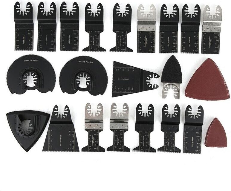 18-teiliges Multifunktionswerkzeug-Sägeblatt, oszillierende Sägeblätter, Multifunktionswerkzeug-Oszillationswerkzeug-Zub...