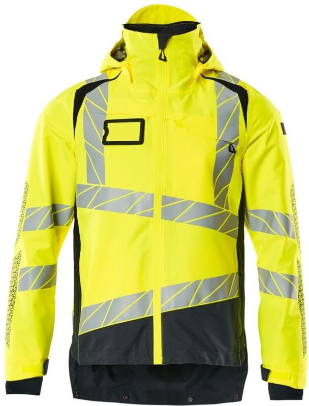 Thumbnail - Hard Shell Jacke mit leichtem Futter Jacke 19301 Gr. l, hi-vis gelb/schwarzblau - Mascot