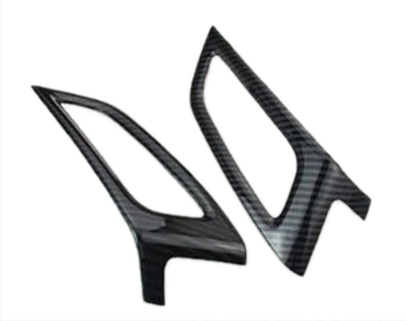 Tlily - 2 stücke für Focus MK3 2012-2014 Kohlefaser Farbe abs Innen Armaturenbrett Klimaanlage EntlüFtung AußEnrahmenver...