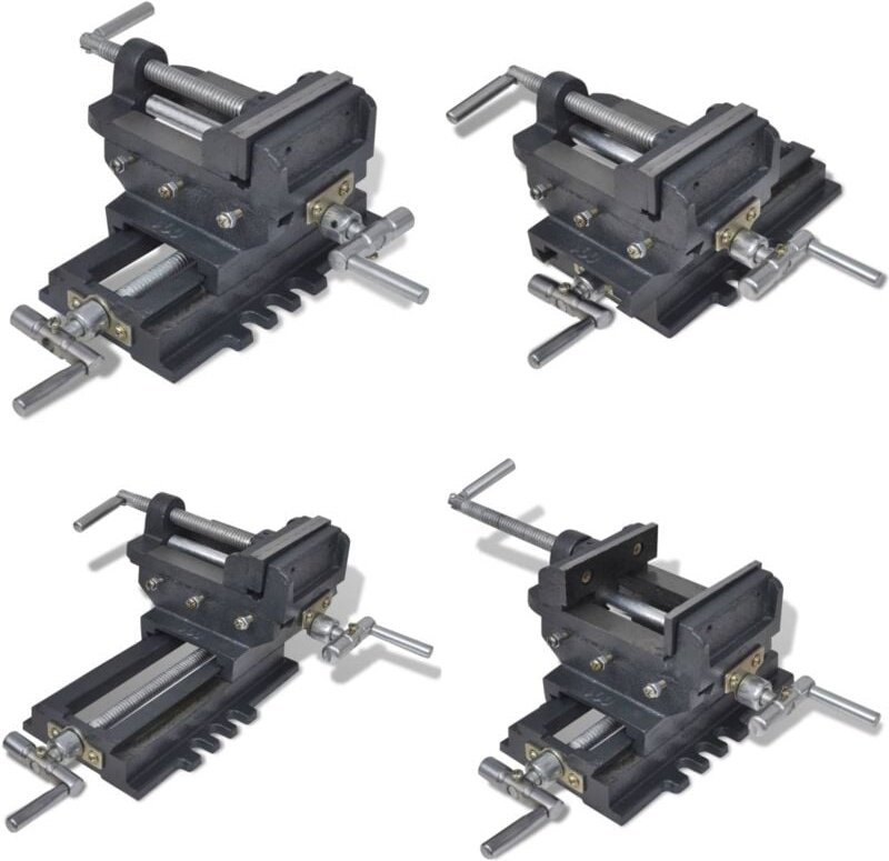 Maschinenschraubstock Kreuztisch Handbetrieb 78 mm - Schraubstock - Schraubstöcke - Home & Living