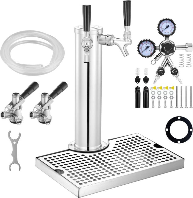 Mophorn - Bierturm-Set mit zwei Wasserhähnen – beispiellose Bierzapfanlage. Dieses Kit definiert den Bierausschank zu Ha...