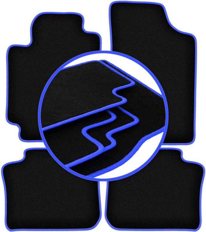 CARLUX-BLUE Autofußmatten für: Toyota Camry VI Limousine (2001-2006)