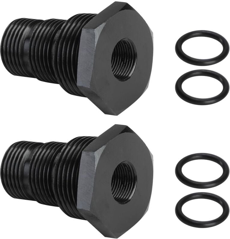 Ölfilter-Adapter, leichter 1/2-28-Zoll-Gewindeadapter, Aluminium, 1/2-28 Buchse auf 3/4-16 13/16-16 3/4 NPT-Außengewinde...