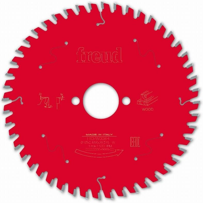 Sägeblatt für Handkreissäge Freud 165 2,4/1,6 AL30 Z48 ba 5° - F03FS09693 -FR07W008H