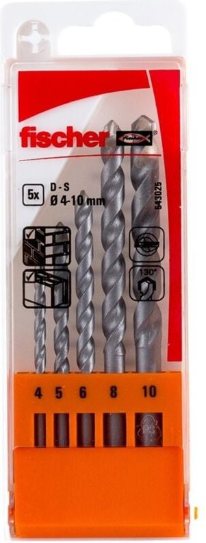 Steinbohrer d-s Set 4-10mm 5tlg. - 543025 - Fischer