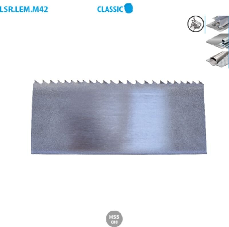 Thumbnail - Maßgeschneidertes Bi-Metall-M42-Bandstahl-Sägeblatt mit 8 % Cobalt, Classic, Breite 13 mm, Länge 1140 mm, Dicke 0,65 mm,...