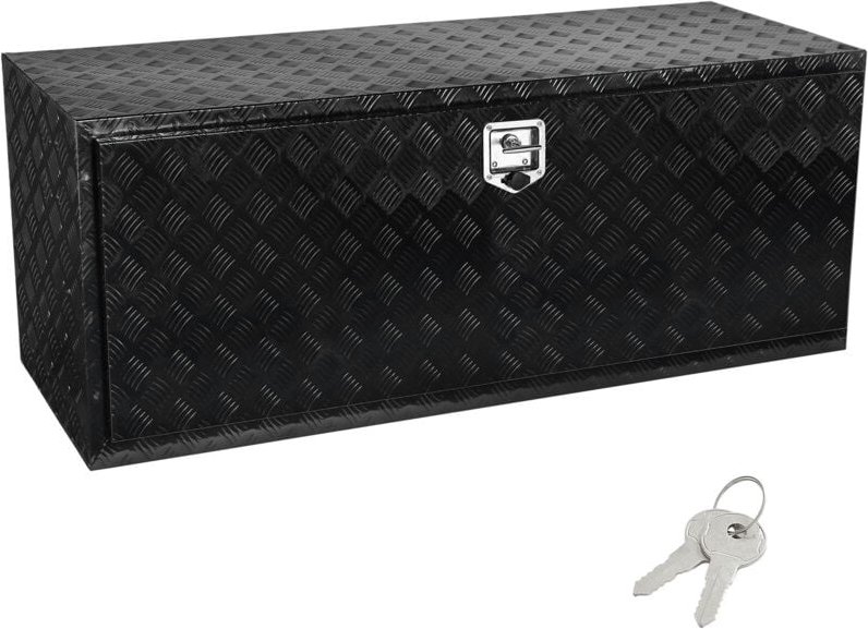 Mophorn - 60' x 24' x 24' Unterboden-Pickup-Aufbewahrungsbox, robuster Werkzeugkasten aus Aluminium mit Diamantplatte un...