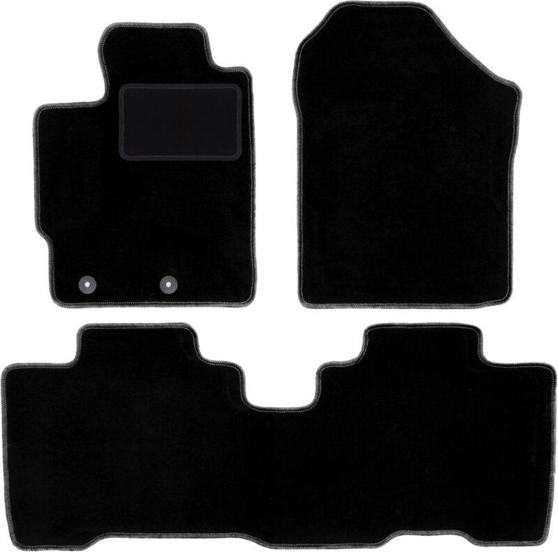 Schwarze Veloursmatten für: Toyota Verso-S Minivan (2010-2015)