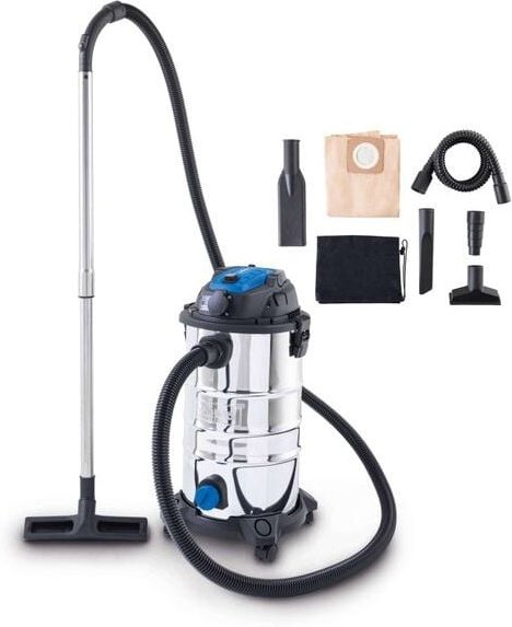 Scheppach - Staubsauger Nass- und Trockensauger Edelstahl 1200w 30l vc30 premium