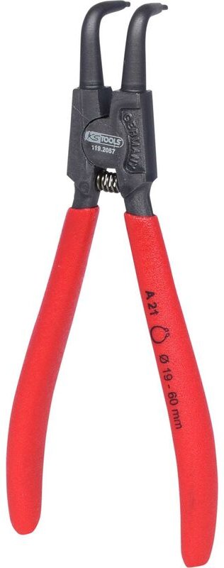 Aussen-Sicherungszange, abgewinkelt, 19-60 mm