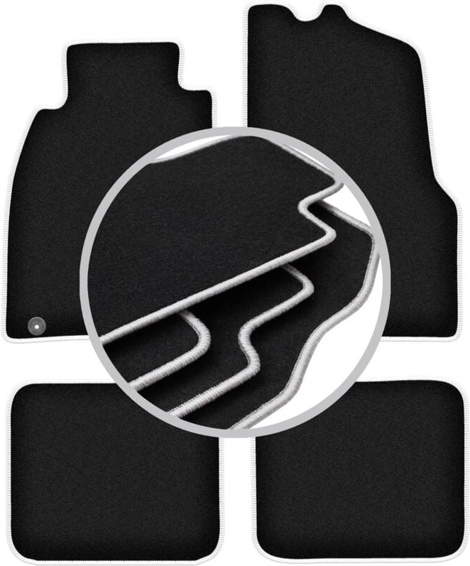 CARLUX-SILVER Autofußmatten für: Mitsubishi Carisma Limousine, Liftback, Fließheck (1995-2004)