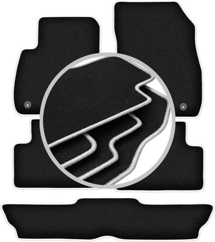 CARLUX-SILVER Autofußmatten für: Opel Zafira C 7-Sitzer (2012-2019)