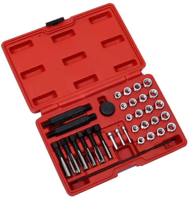 vidaXL 33-tlg. Glühkerzengewinde-Reparatur-Werkzeugsatz M8 M10 M12