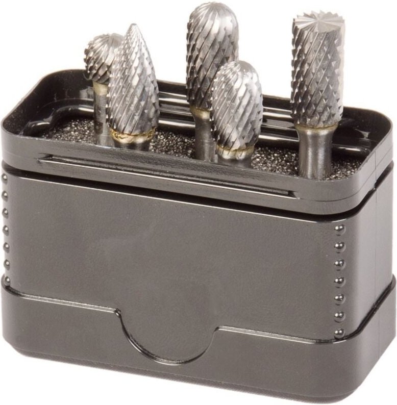 Projahn Frässtifte HM 5-tlg. HD-Ausführung Form B, C, D, E, G Kopf 9,6 mm
