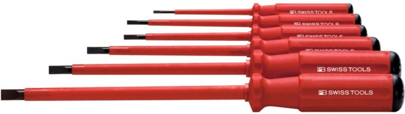 PB Swiss Tools Elektriker-Schraubendreher-Satz SwissGrip, vollisoliert, 8-teilig