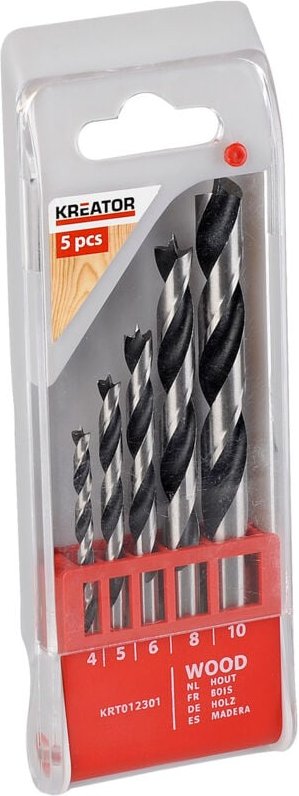 Set mit 5 Holzbohrern Kréator Set mit 5 Holzbohrern
