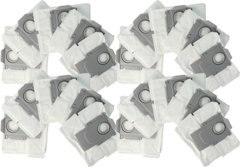 20x Staubbeutel kompatibel mit Roborock Q5, G10S, G10PRO, Q7, Q5+ Saugroboter - Beutel für die Absaugstation - Vhbw