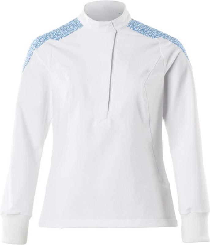 Thumbnail - Mascot - Schlupfkasack, Damen, ultimate stretch Gr. l, weiss/azurblau